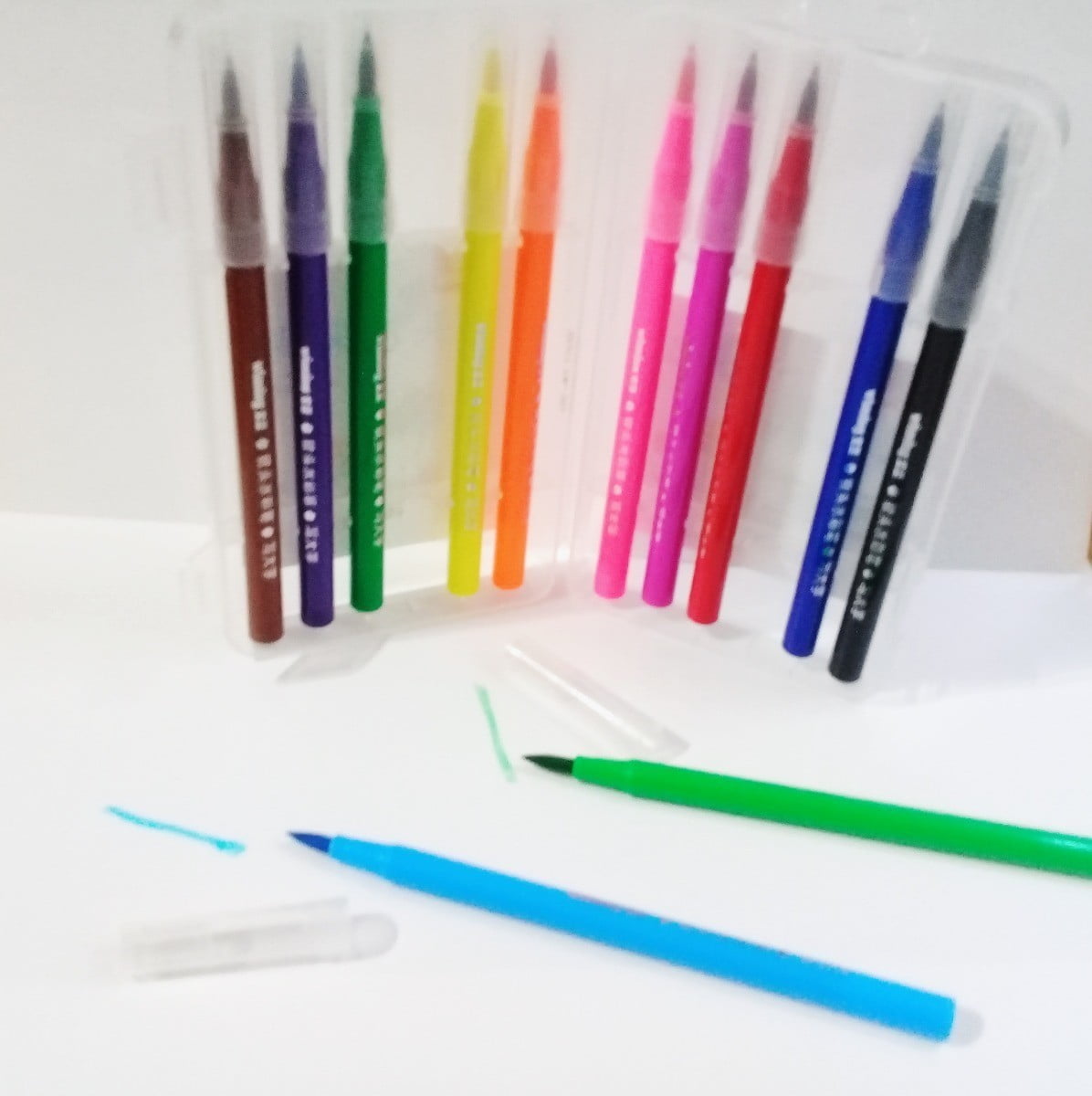 MARCADOR PASSOLA PUNTA PINCEL X12 COLORES
